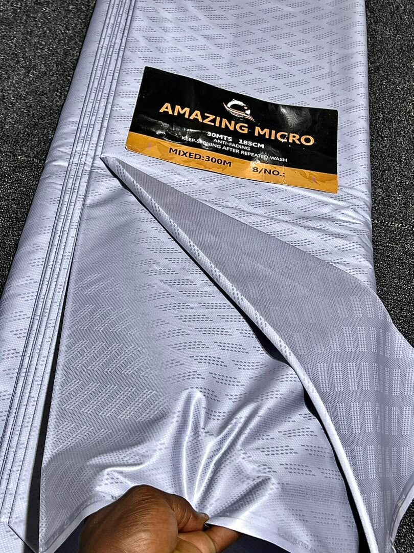 Light grey textile fabric